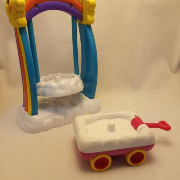 Vintage Care Bears with Rainbow Cloud Swing & Clou - Picture 4 of 8